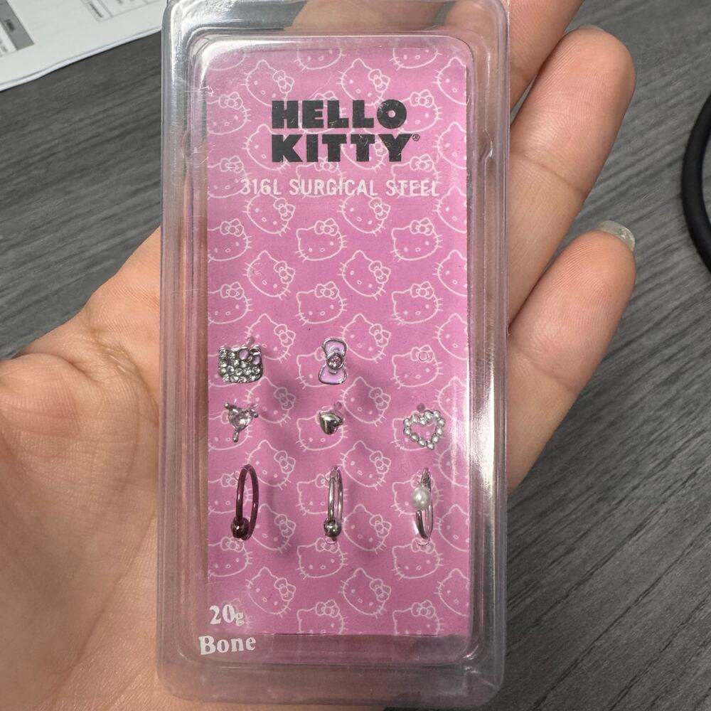 Hello Kitty Nose Piercing Rings & Studs